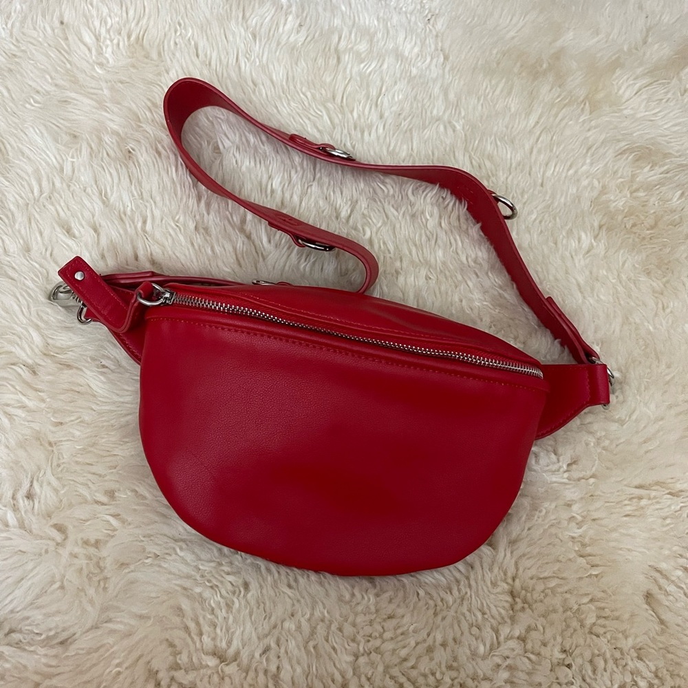Red crossbody bag